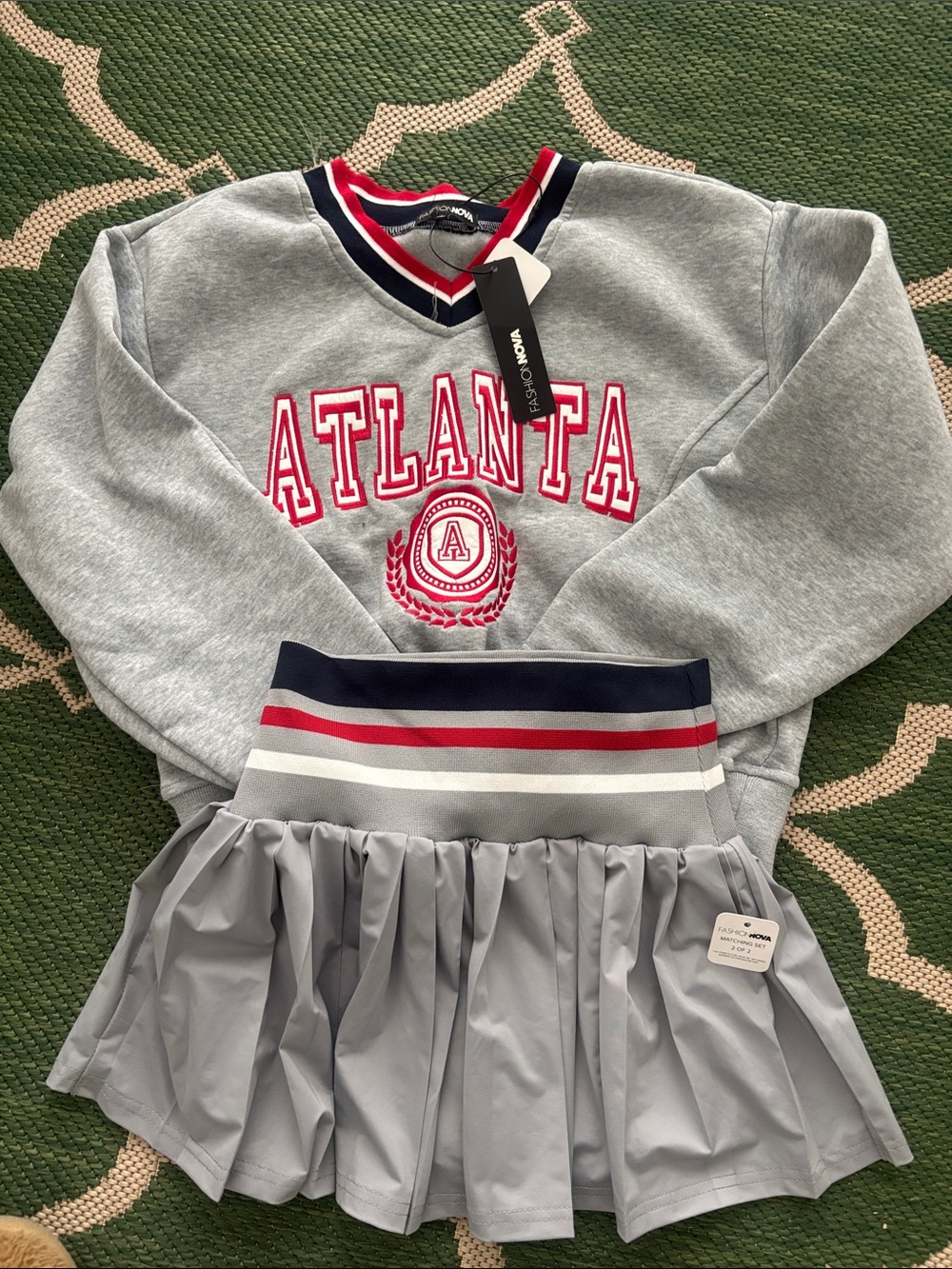 Atlanta Top and skirt by Fashion Nova women’s size XS